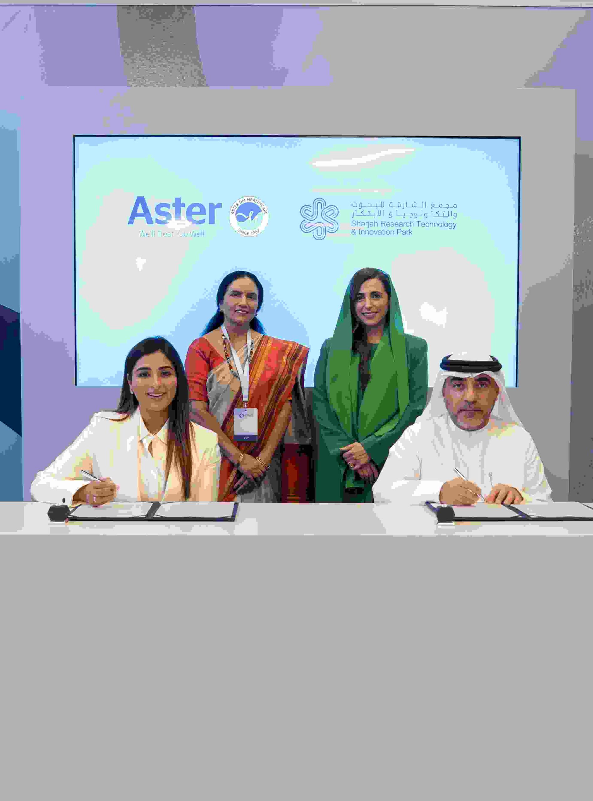 Sharjah Research Technology and Innovation Park (SPARK) and Aster DM Healthcare Partner to Shape the Future of Healthcare Research and Innovation in the UAE